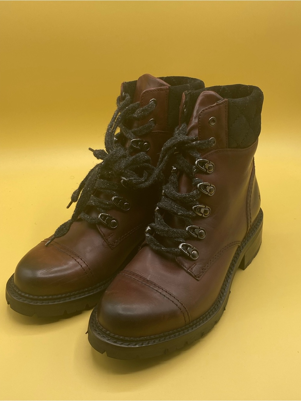 Frye Samantha Hiker boots burgundy/bordeaux - Picture 4 of 4